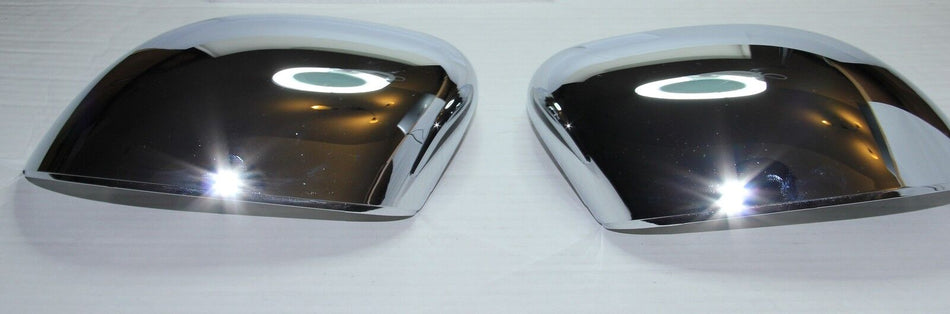 2 x FIAT PANDA (2009-2012) CHROME WING MIRROR CAPS (PAIR) BRAND NEW