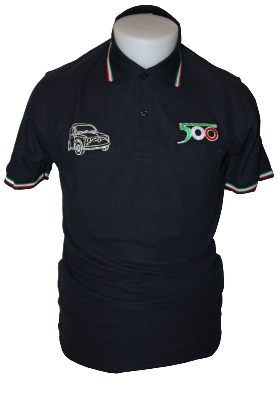 FIAT 500 POLO T-SHIRT - Brand New - Made In Italy
