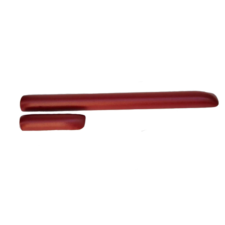 Classic Fiat 500 F L R (LHD) Knee Bash Dash Trim Leather RED Burgundy Bordeaux