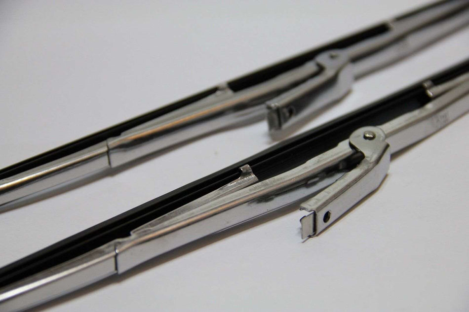 2x CLASSIC FIAT 500 600 FULVIA MINI STEEL WIPER BLADE 285mm. to fit 5-6mm. ARMS