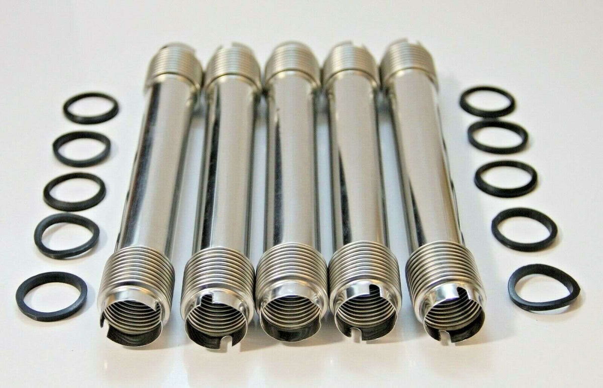 5x CLASSIC FIAT 500 126 ENGINE PUSH RODS PUSH ROD PUSHRODS TUBES KIT AND SEALS