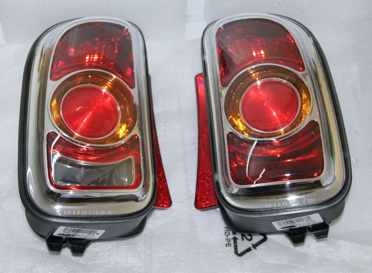 2x GENUINE OEM MINI CLUBMAN R55 ORANGE REAR TAIL LIGHT LAMP KIT FOR RHD CAR NEW