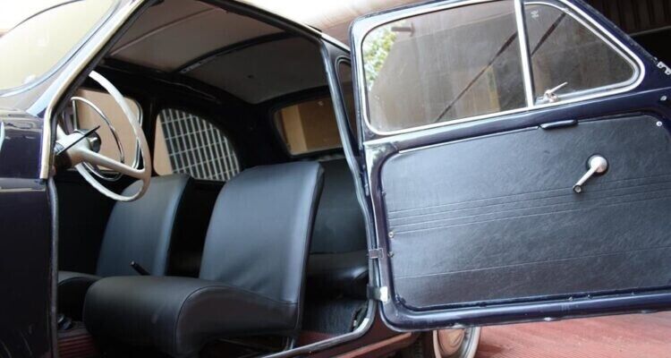 Classic Fiat 500 D G Front Door Card Panels Black Interior Suicide Doors Pair