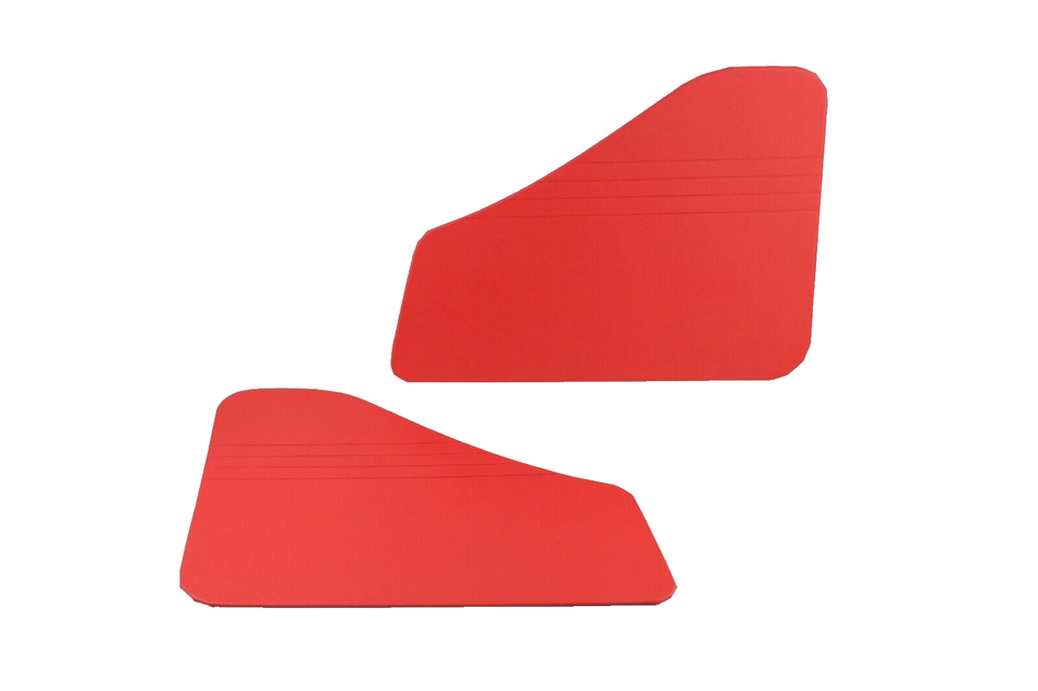 Classic Fiat 500 D Rear Door Card Panels Red Interior Vinyl Highest Quality