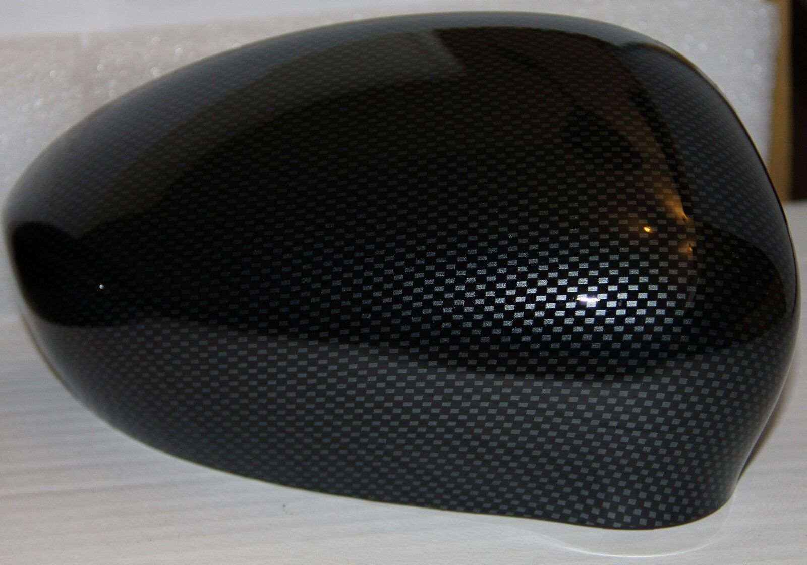 2x FIAT 500 CARBON LOOK COVER MIRROR CAPS REPLACEMENT ABARTH BRAND NEW