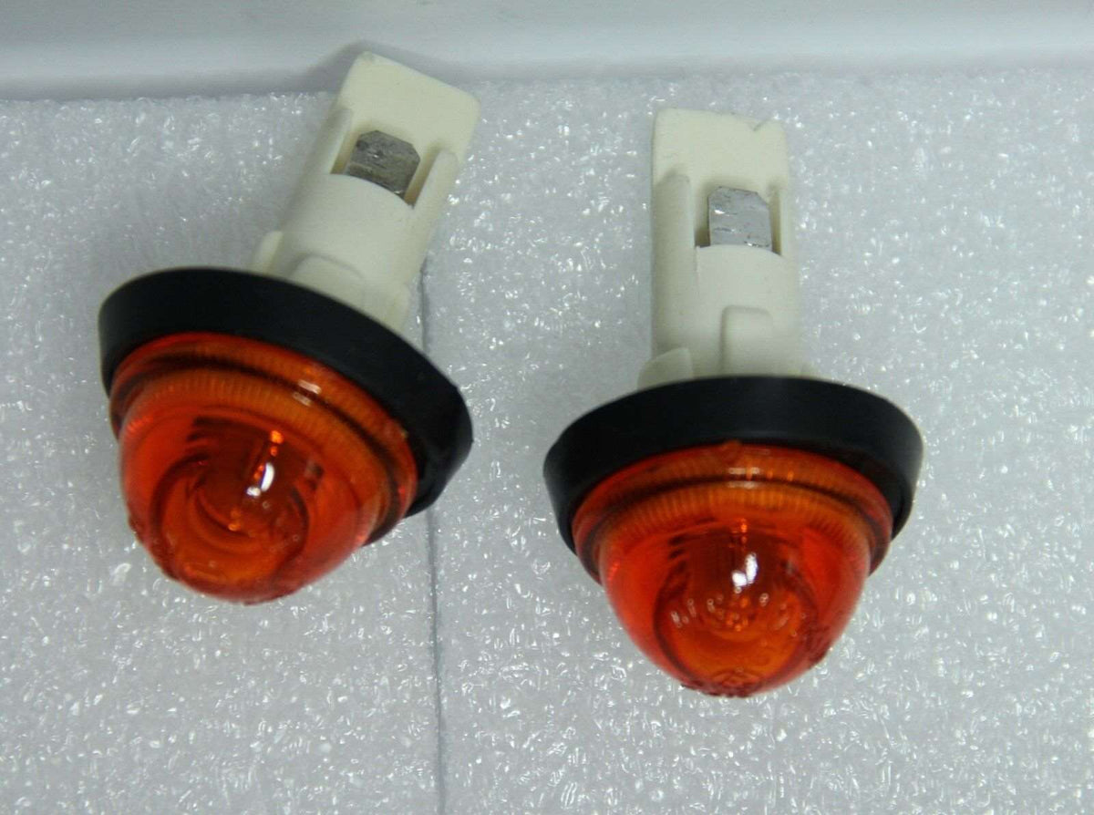 2x CLASSIC FIAT X1/9 X19 SIDE REPEATER INDICATOR LAMP LIGHTS ORANGE BRAND NEW