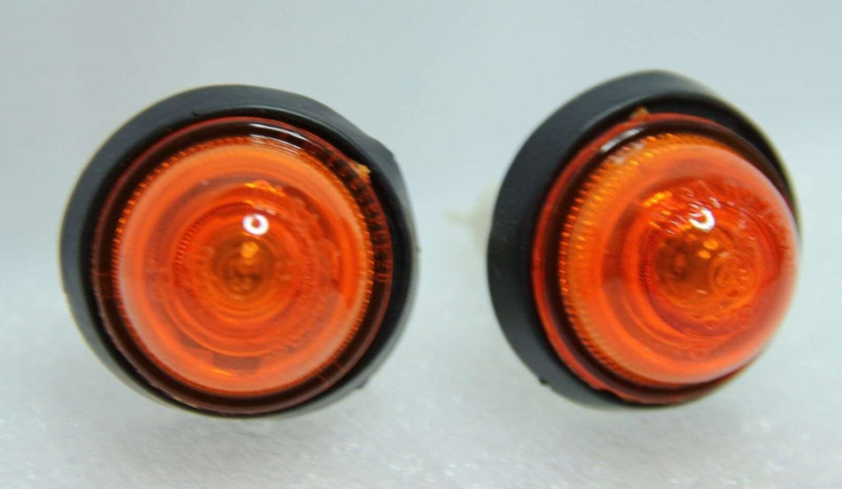 2x CLASSIC FIAT X1/9 X19 SIDE REPEATER INDICATOR LAMP LIGHTS ORANGE BRAND NEW