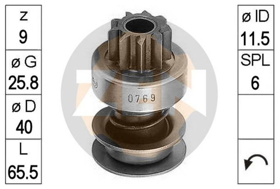 Bendix Key Classic Fiat 500 126 Starter Drive Motor Pinion Bendix Solenoid Key St ...