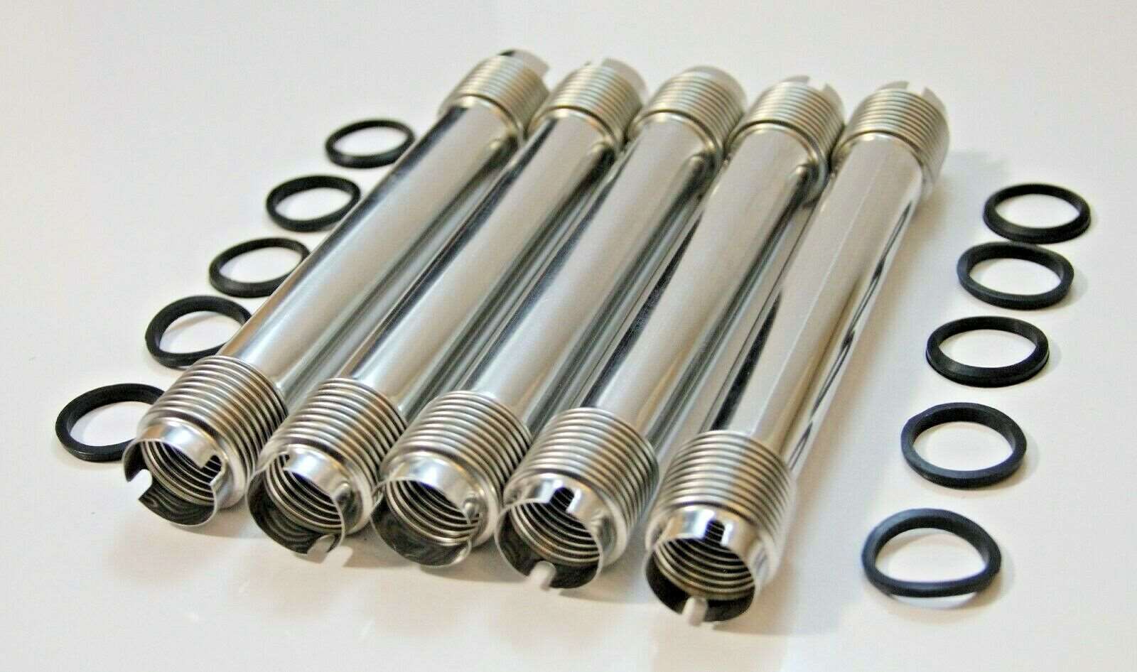 5x CLASSIC FIAT 500 126 ENGINE PUSH RODS PUSH ROD PUSHRODS TUBES KIT AND SEALS