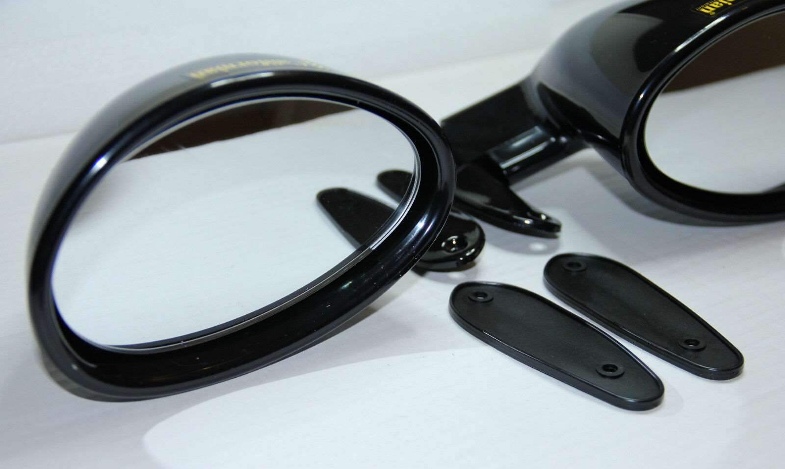 Classic Sport Wing Mirrors Vitaloni Californian Piano Black Pair