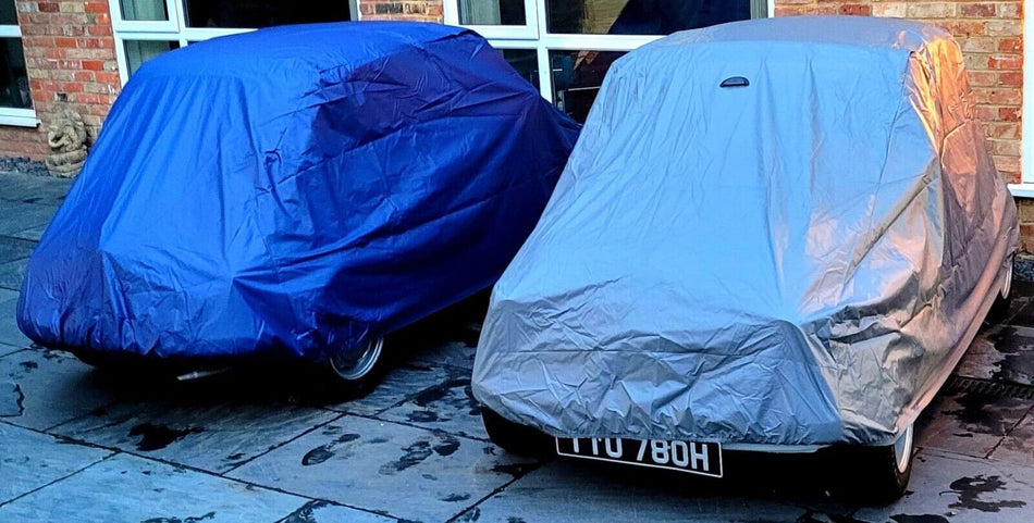 Classic Fiat 600 Outdoor Waterproof Car Cover Full Protection Grey Made in Italy