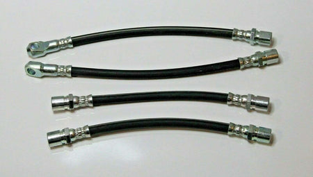 4x CLASSIC FIAT 500 F L R FIAT 126 FLEXIBLE BRAKE HOSE TUBE KIT MADE in ITALY