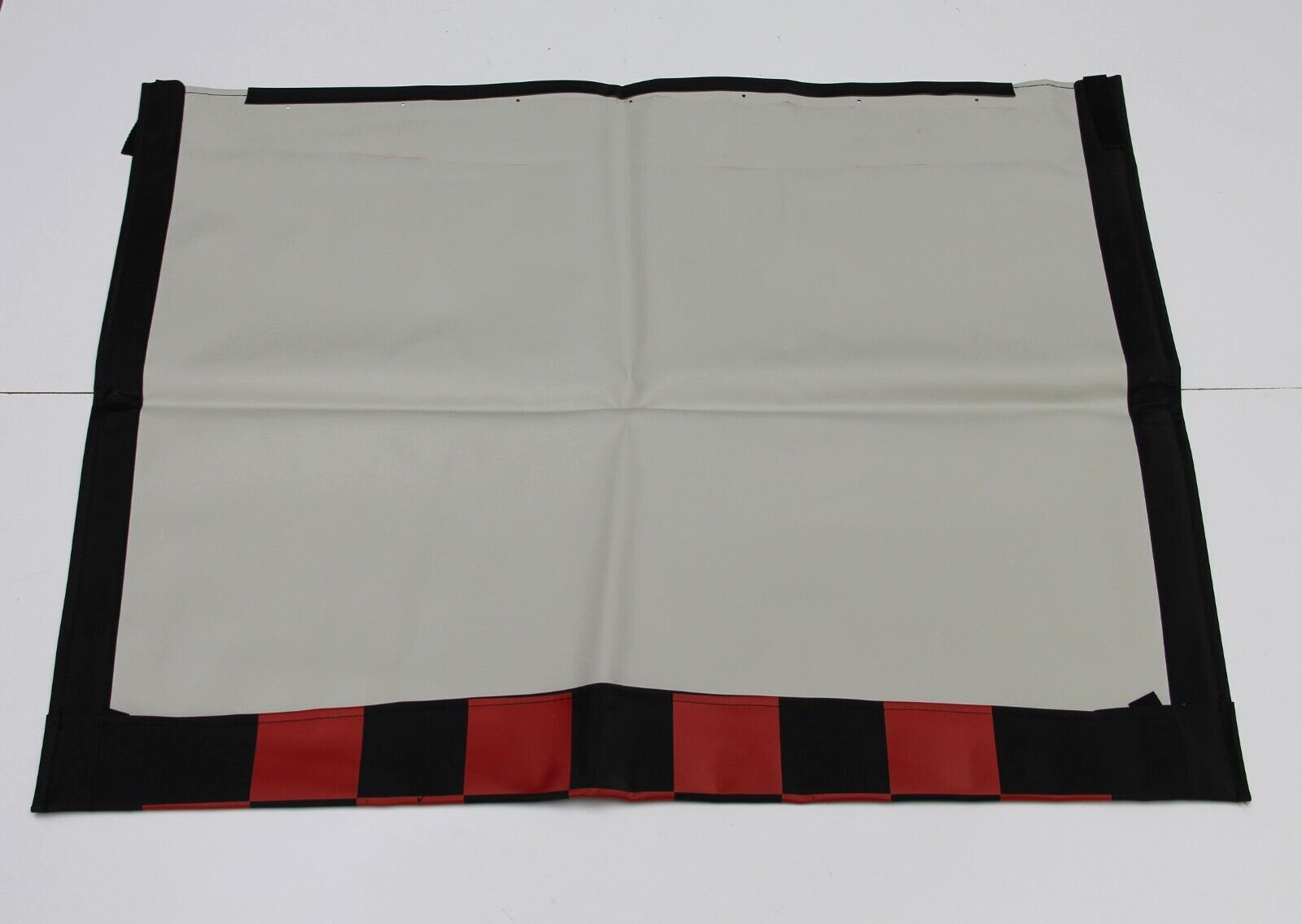 CLASSIC FIAT 500 F L R Black & Red Chequered Soft Top Sun Roof Canvas