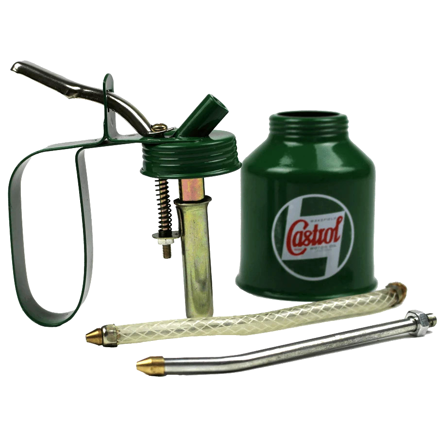 Retro Castrol Genuine Castrol 200ML Oil Pump Action Lever Can Applicator Retro Vinta ...