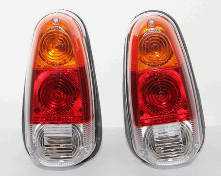 2x Alfa Romeo Giulia Giulietta Spider MK1 Rear Tail Lights Assembly Kit Chromed