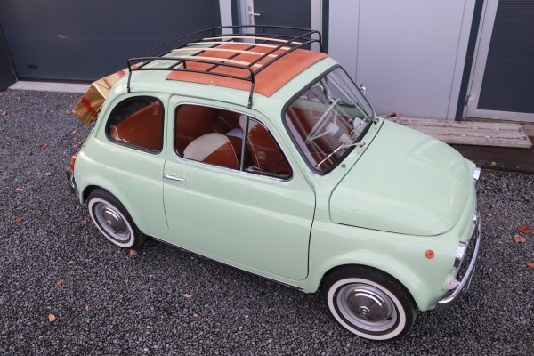 Classic Fiat 500 Roof Luggage Rack Metal and Wood Brand New