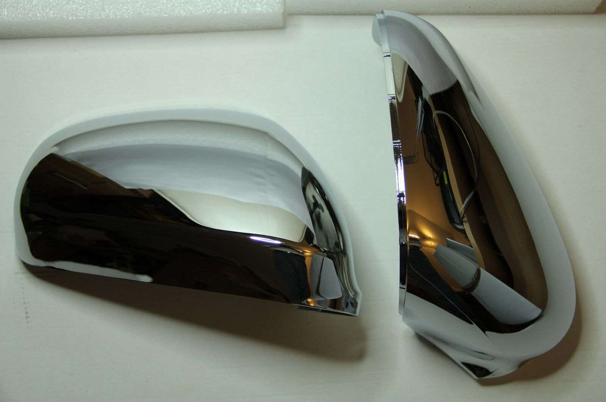 2x ALFA ROMEO GIULIETTA MiTo 159 POLISHED CHROME WING MIRROR COVER CAPS 50903297