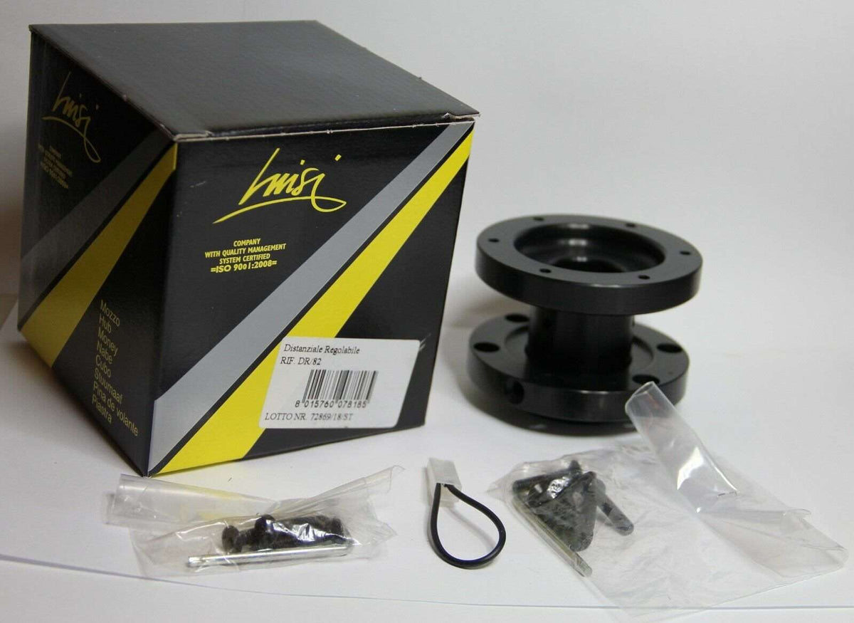 Adjustable Steering Wheel Boss Kit Hub Spacer 25 - 33 - 44 - 54 mm Black Luisi