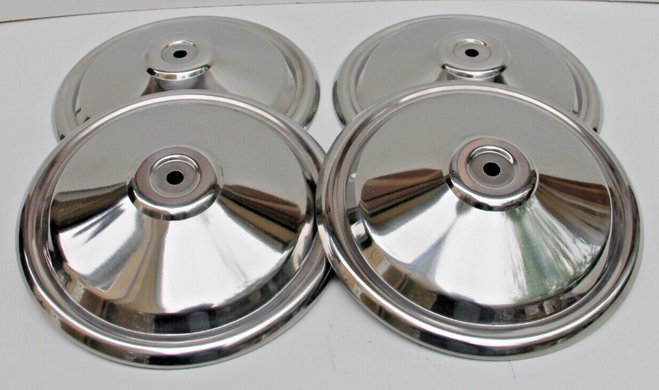 Classic Fiat 500 L Wheel Hub Caps Kit of 4 Wheel Trim Set Steel Made in Italy