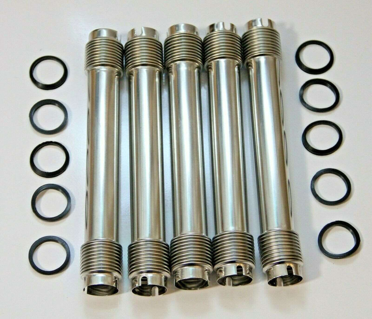 5x CLASSIC FIAT 500 126 ENGINE PUSH RODS PUSH ROD PUSHRODS TUBES KIT AND SEALS