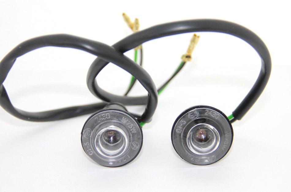 2x FIAT BARCHETTA FERRARI 348 F355 360 F430 SIDE REPEATER INDICATOR CLEAR WHITE