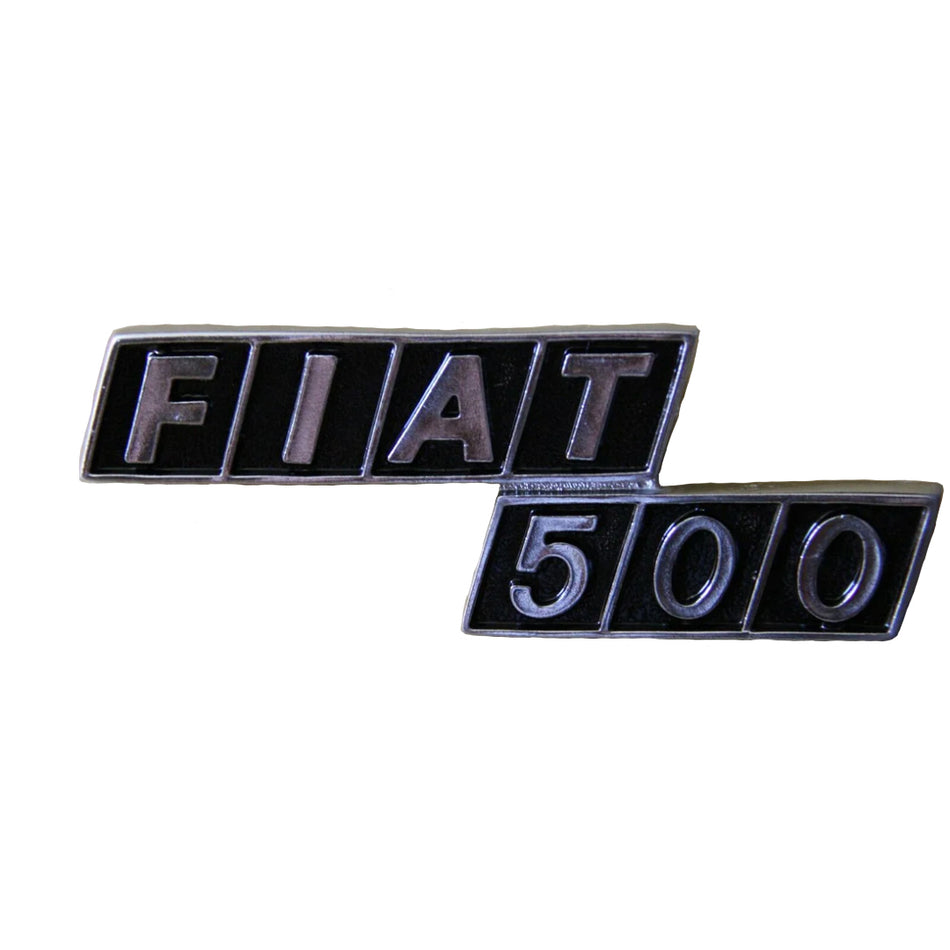 CLASSIC FIAT 500 BADGE EMBLEM METAL - BRAND NEW - HIGHEST QUALITY