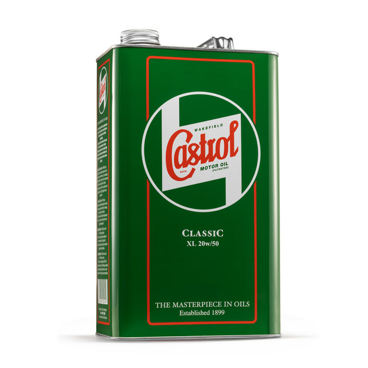 4.54L Tin of castrol classic mineral oil 20w50