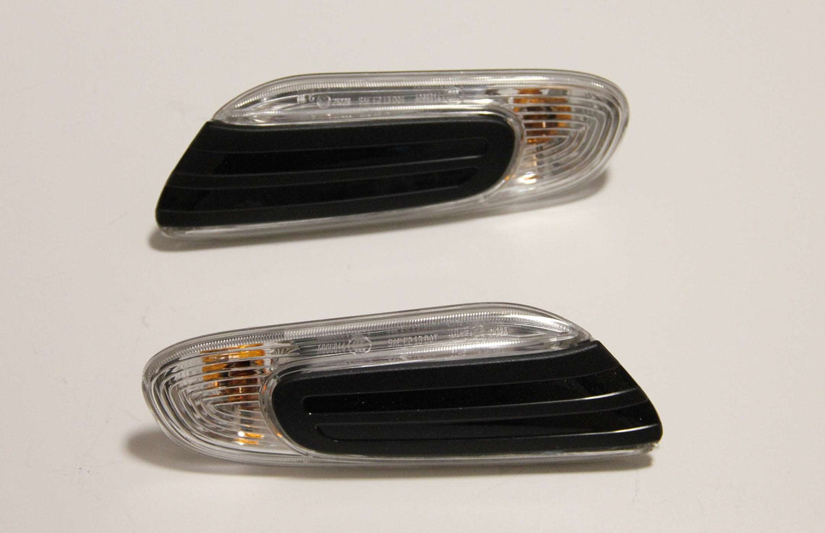 2x OEM BMW MINI F56 F55 F57 CLEAR SIDE INDICATOR REPEATER SCUTTLE TRIM COOPER