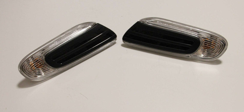 2x OEM BMW MINI F56 F55 F57 CLEAR SIDE INDICATOR REPEATER SCUTTLE TRIM COOPER