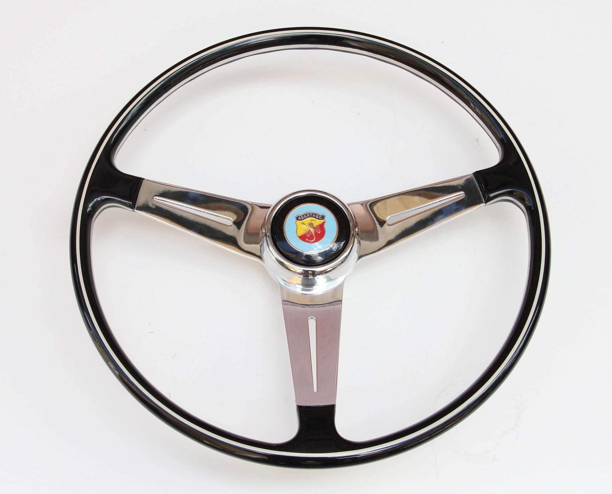 CLASSIC FIAT 500 600 750 850TC 595 695 ABARTH STYLE STEERING WHEEL 395mm  UNIQUE!