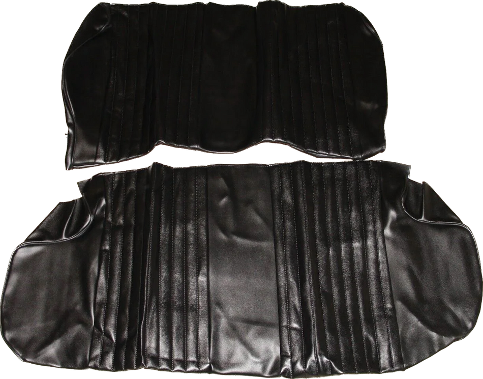 CLASSIC FIAT 126 MKI SEAT TRIM KIT UPHOLSTERY FRONT AND REAR SEAT COVERS BLACK