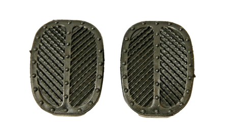 2x CLASSIC FIAT 500 (1957-74) FIAT 126 CLUTCH & BRAKE PEDAL COVERS RUBBERS KIT