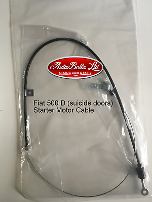 CLASSIC FIAT 500 N D STARTER MOTOR CABLE (SUICIDE DOORS) NUOVA & D - BRAND NEW