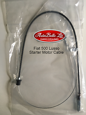 CLASSIC FIAT 500 L LUSSO STARTER MOTOR CABLE (SQUARE SPEEDO) - BRAND NEW