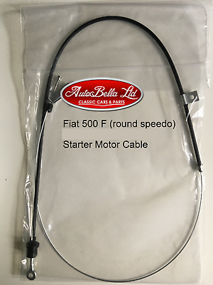 CLASSIC FIAT 500 F early L STARTER MOTOR CABLE - BRAND NEW