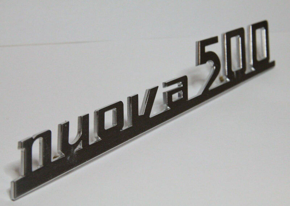 CLASSIC FIAT 500 Nuova 500 REAR BONNET BOOT ALUMINIUM BADGE DECAL HIGH QUALITY