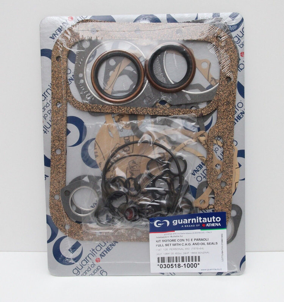 CLASSIC FIAT 500 126 650cc COMPLETE ENGINE GASKET KIT PLUS HEAD GASKET ATHENA