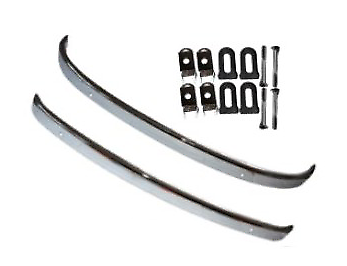 CLASSIC FIAT 500 FRONT AND REAR BUMPER KIT PLUS FIXING BARS GASKETS BRAND NEW