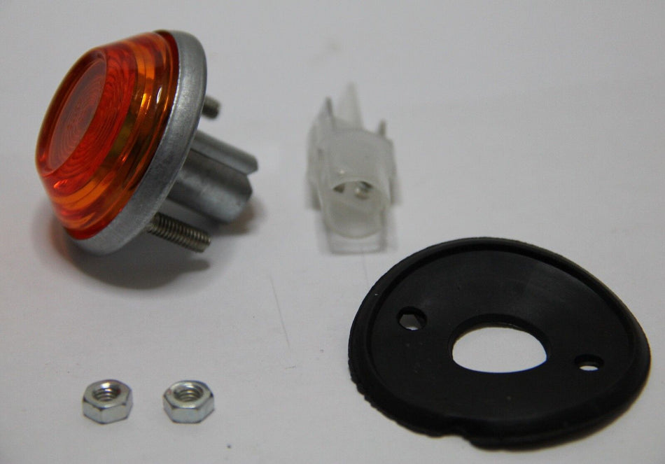 CLASSIC FIAT 500 FIAT 600 PAIR SIDE REPEATER INDICATOR LAMP ORANGE AMBER