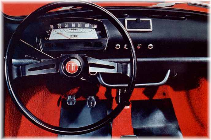 CLASSIC FIAT 500 DASH GLOVEBOX GLOVE COMPARTMENT DOCUMENTS HOLDER