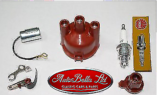 CLASSIC FIAT 500 SERVICE PARTS ELECTRICAL FILTER IGNITION DISTRIBUTION 650cc KIT