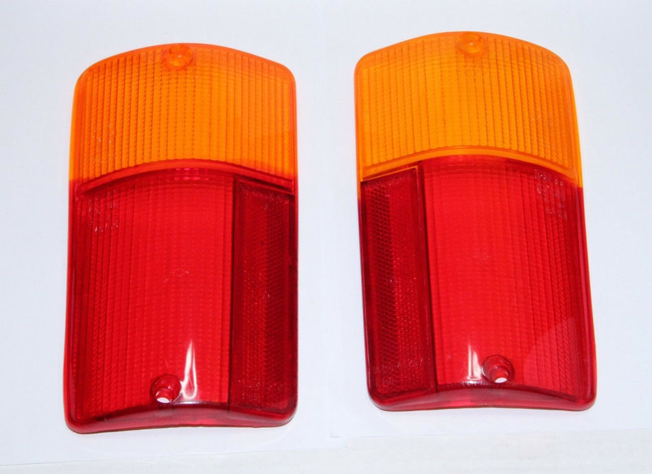 FIAT 126 BIS PAIR OF REAR LIGHT LENS LEFT & RIGHT TAIL LAMP LENS BRAND NEW