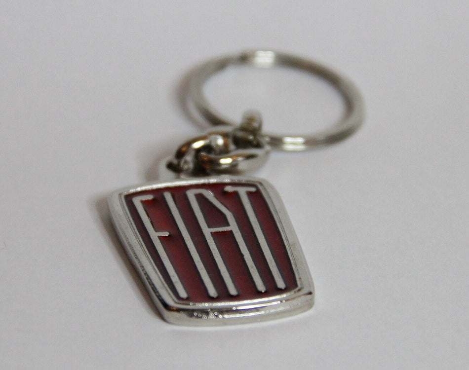 CLASSIC FIAT EMBLEM LOGO METAL KEY RING CLASSIC FIAT 500 128 131 GOOD QUALITY