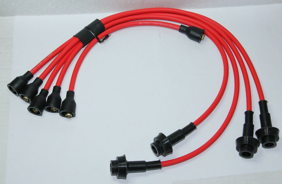 LANCIA FULVIA 1300 SILICONE HT LEADS SPARK PLUG IGNITION 7mm MAG WIRE RED KIT