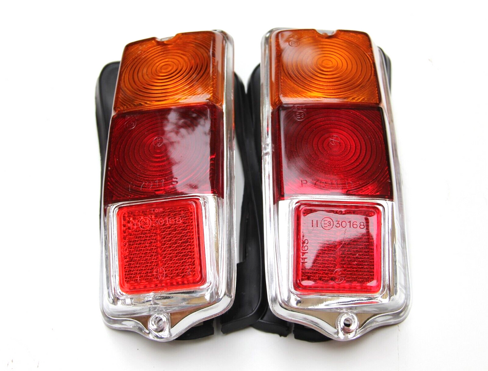 Classic Fiat 500 F L R Rear Tail Lights ASSEMBLY LEFT RIGHT "STARS" High Quality