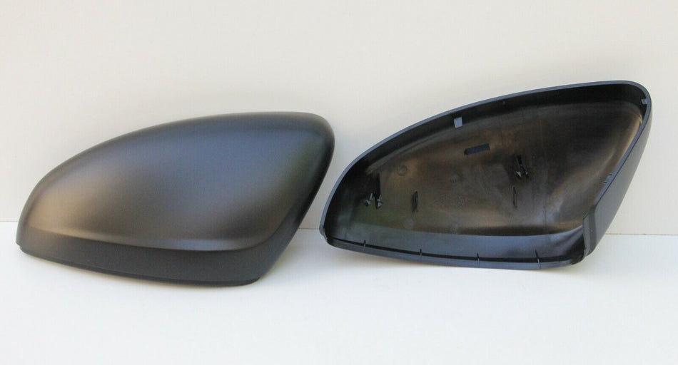 2x PEUGEOT 208 CITROEN C3 2016 BLACK MIRROR COVER CAPS REPLACEMENT BRAND NEW