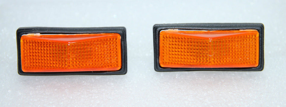 CLASSIC FIAT UNO REGATA RITMO 89> PAIR OF SIDE REPEATER INDICATOR LENSES ORANGE