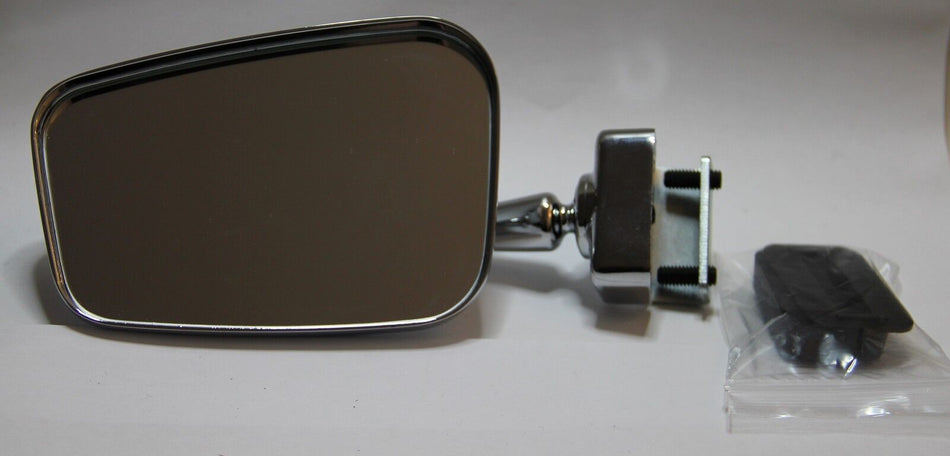 CLASSIC FIAT 500 MINI CHROMED MIRROR 'Rectangular' Design RIGHT CLASSIC CAR