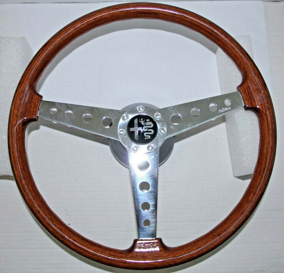 CLASSIC ALFA ROMEO GTA WOOD STEERING WHEEL HELLEBORE WITH HUB BOSS BRAND NEW