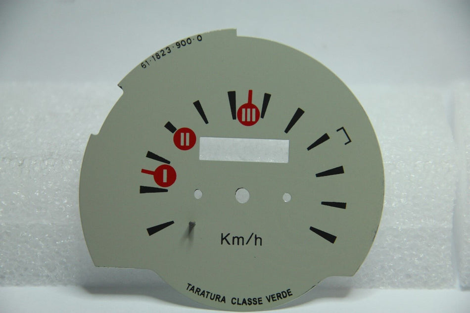 CLASSIC FIAT 500 F R ROUND SPEEDO SPEEDOMETER BACKGROUND METAL BRAND NEW